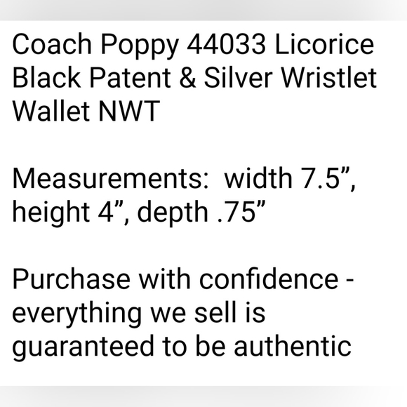 Coach poppy wallet - Picture 6 of 8